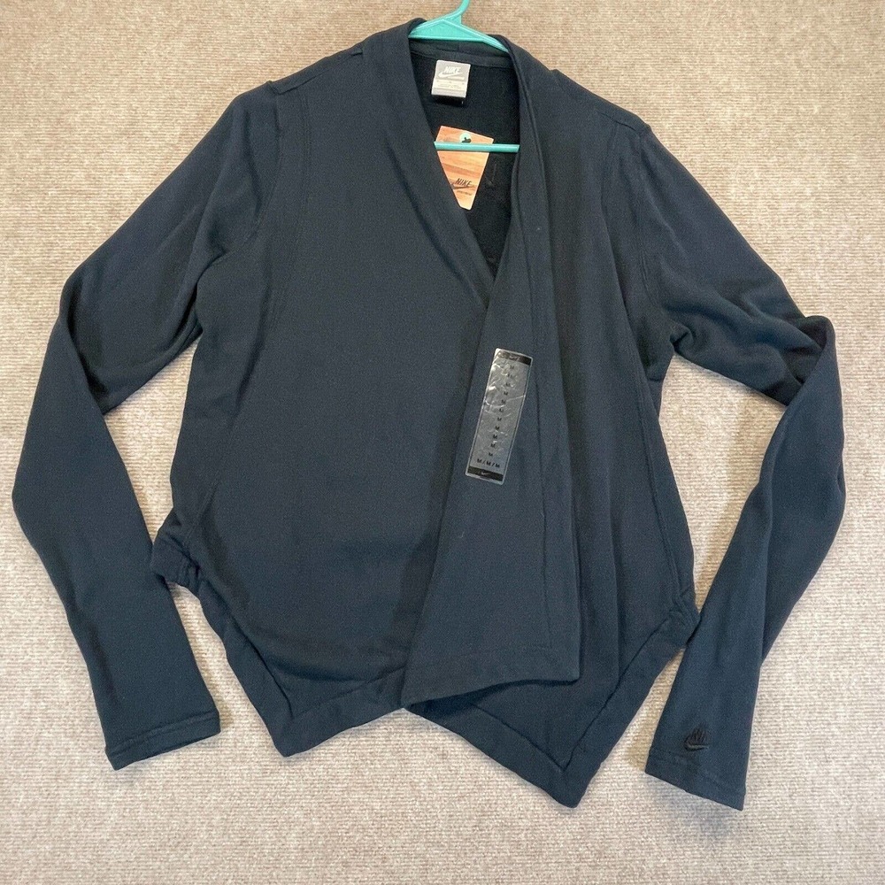 Nike The London Destroyers Open Cardigan Shawl Wrap Women's Medium Black L/S NOS